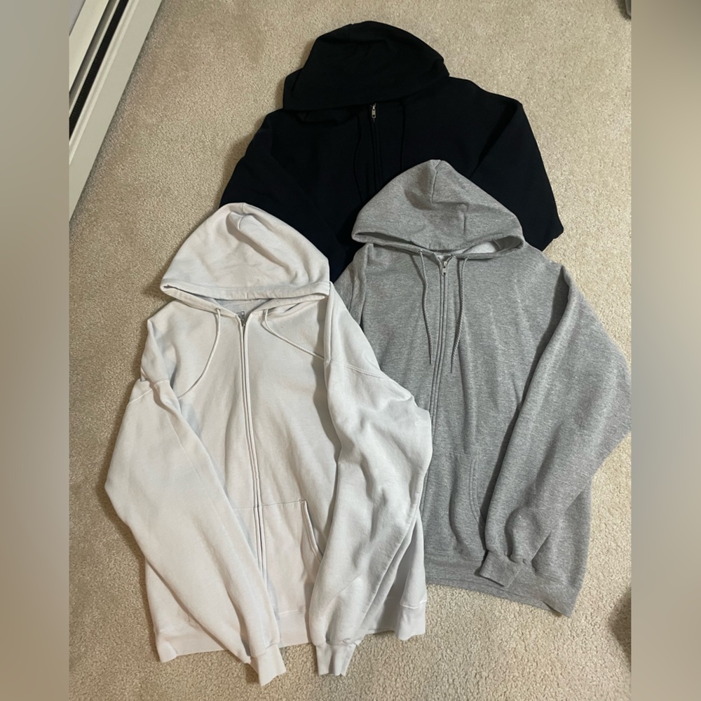 Brandy Melville Zip Ups